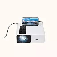 TONZO Android Projector 200-inch, 1920x1080 Native, 4K Supported, 6300 Lumens, LS 830, White