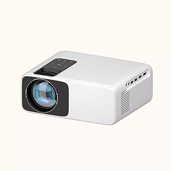 TONZO Android Projector 200-inch, 1920x1080 Native, 4K Supported, 6300 Lumens, LS 830, White