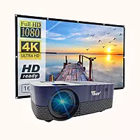 TONZO Full LED Projector Native 1080P, Android 9.0 5000 Lumens 36-200 inch, Z5