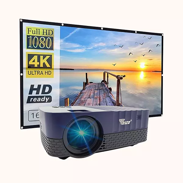 TONZO Full LED Projector Native 1080P, Android 9.0 5000 Lumens 36-200 inch, Z5