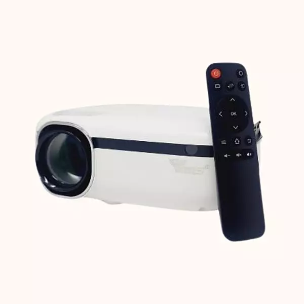 TONZO LED Projector, 1080p Support, 3500 Lumens, 250" Screen, HDMI, LS 212, White