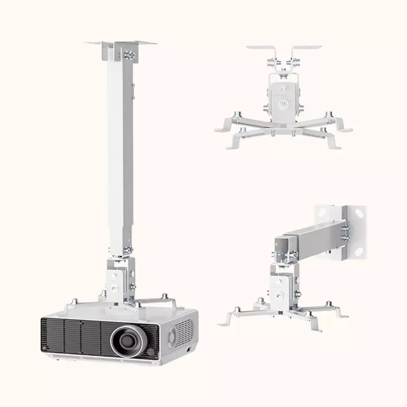 TONZO Universal Projector Ceiling Mount | Height Adjustable Mount Holder with Extension Pole | Compatible with LCD/DLP Projectors | 360° Rotation & Tilt | Load Capacity up to 44lbs (4 feet)