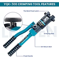 Hydraulic Crimping Tool: 16-Ton Manual Crimper for 10–300mm² Cable Lugs