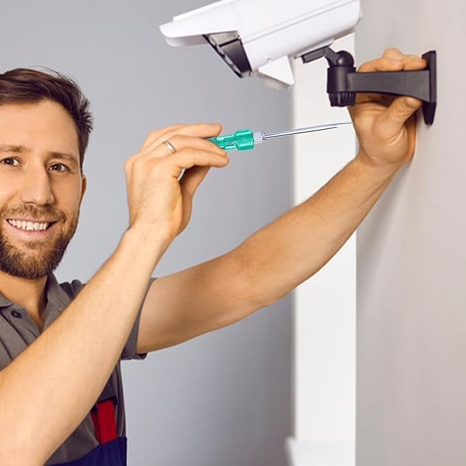 Screw Driver Set with Bulb - 840 (Neon, Silver and Green)