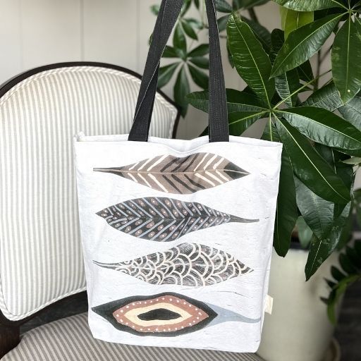 TOTE BROWN LEAVES