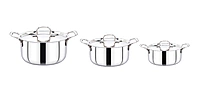 Garnny Kitchen Triply Stainless Steel Stew Pot with Lid, 3-Layer Induction and Gas Compatible