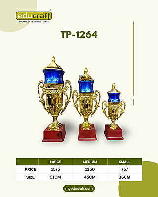 TP-1264M TROPHY 12% 45CM (BLUE)