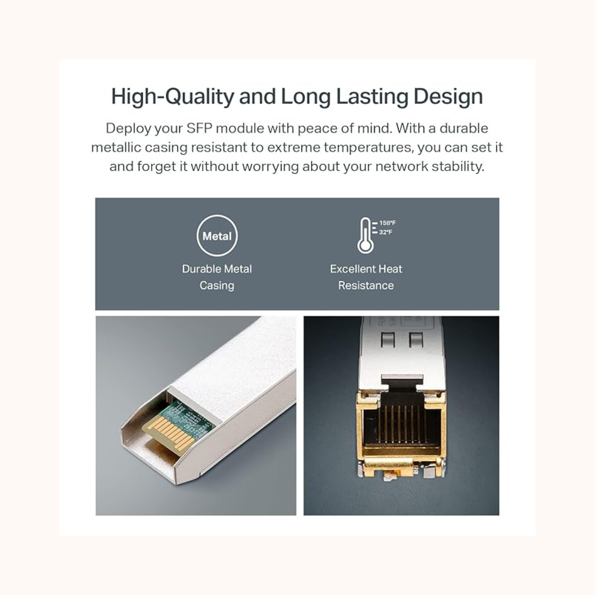 TP-Link Omada 10G BASE-T RJ45 SFP+ Module , SM5310-T (TL-SM5310-T) New - Buy Online India