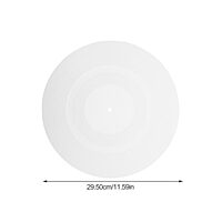 Turntable Platter LP - Silicone Rubber Mat - White - TP-SRMW