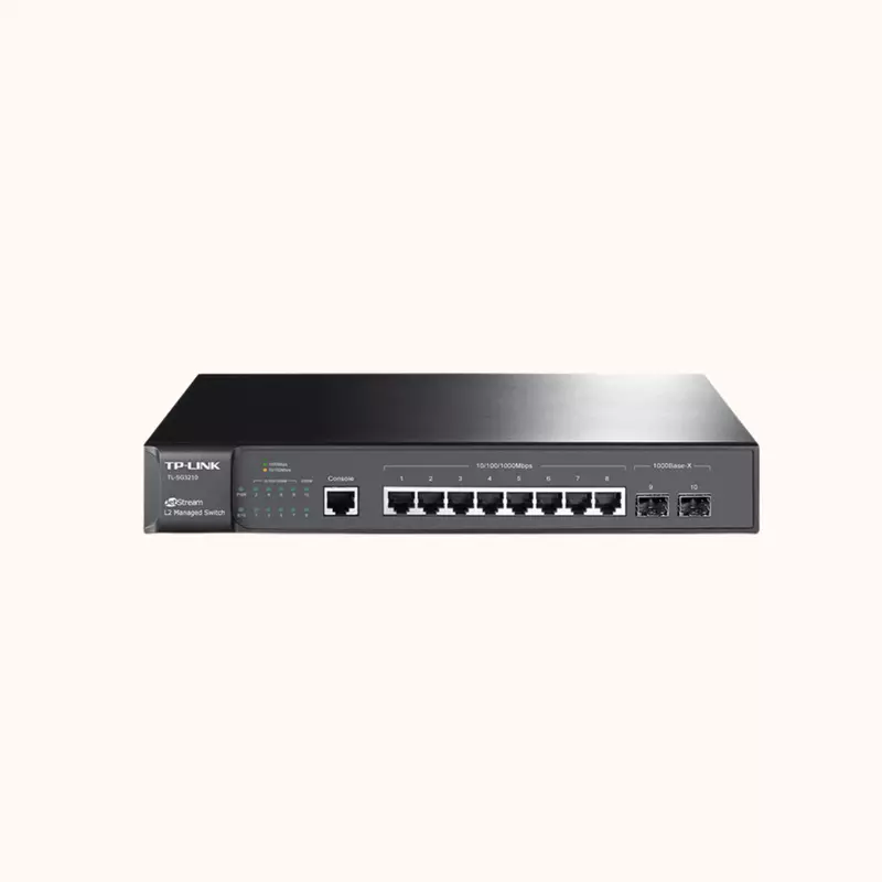 TP-link , JetStream 8-Port Gigabit L2 Managed Switch with 2 SFP Slots, TL-SG3210