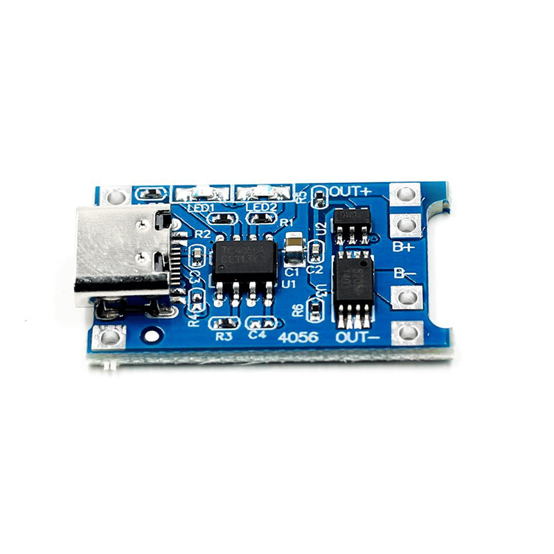 TP4056 Adjustable 1A Li-ion Lithium Battery Charging Module with Overcurrent Protection