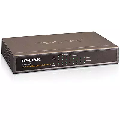 Refurbished Tp-Link 8-Port 10/100Mbps Desktop Switch with 4-Port PoE+ (TL-SF1008P)