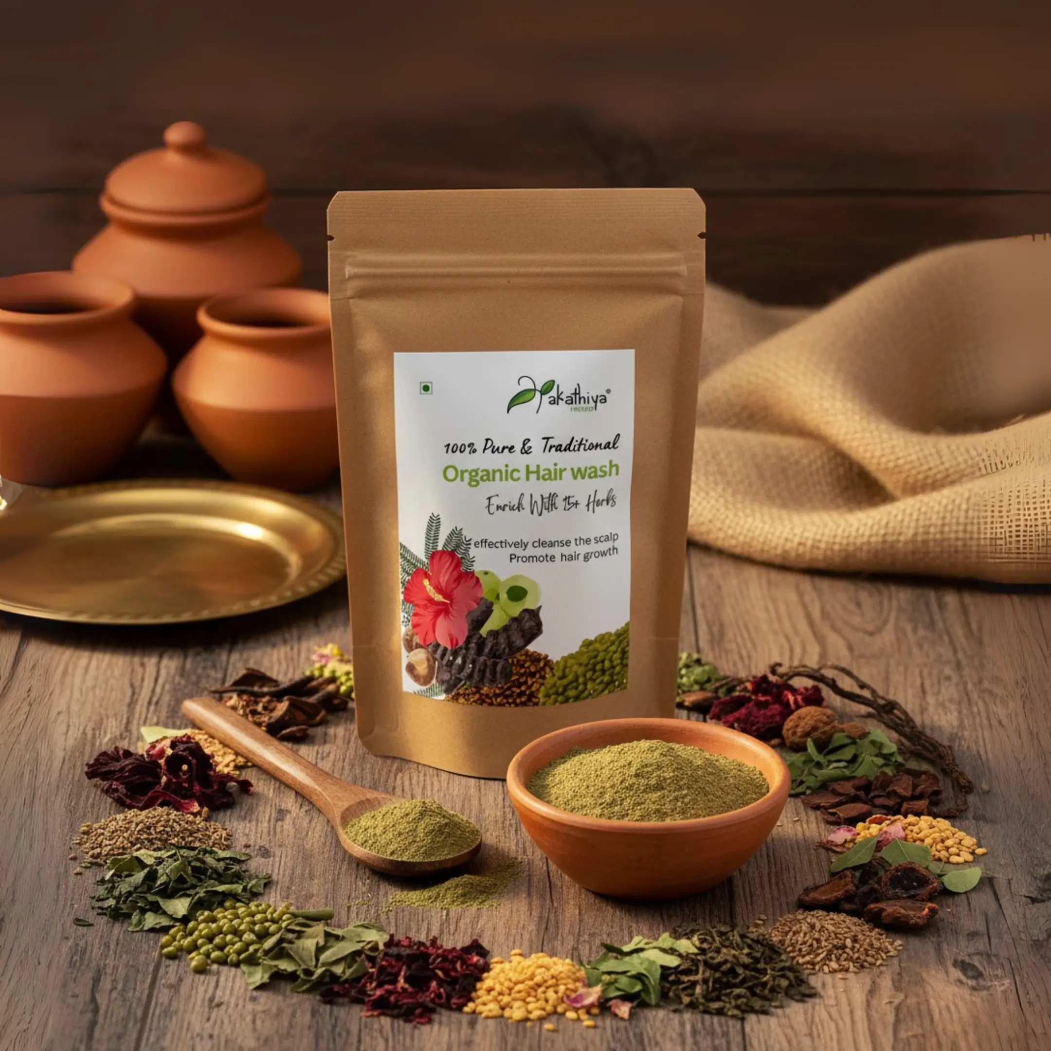 Traditional Hair Wash (100g) – Transform and Strengthen Your Hair Naturally