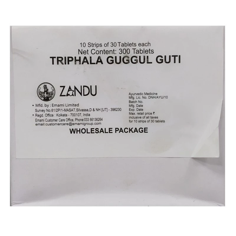Zandu Triphala Gugul Guti