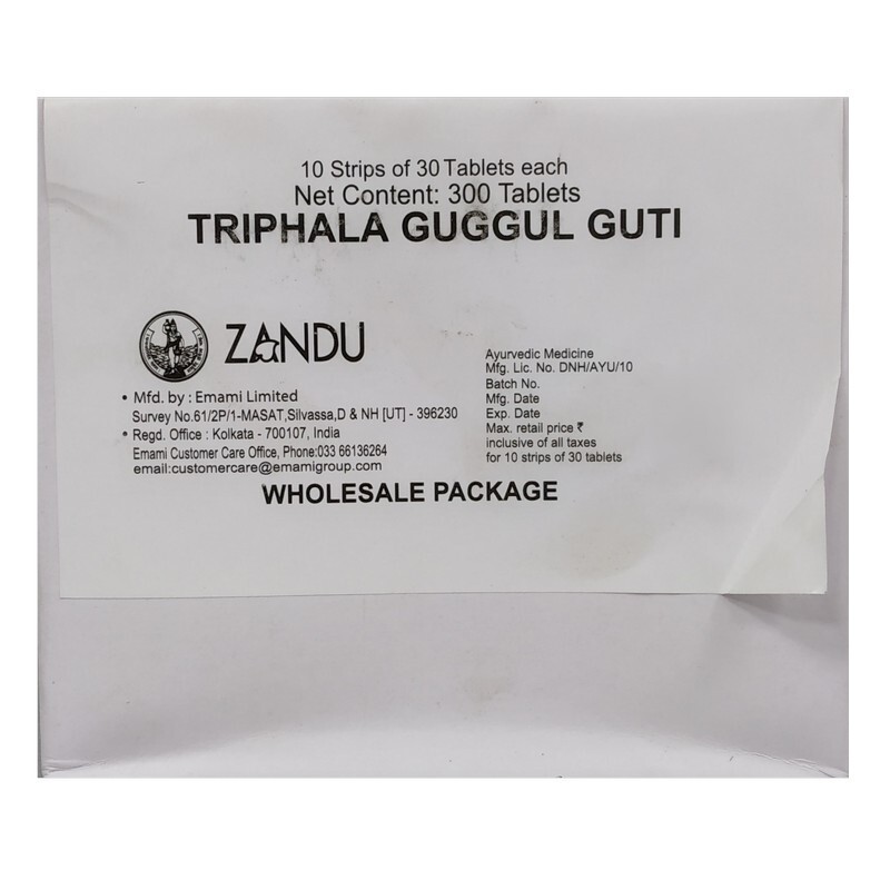 Zandu Triphala Gugul Guti