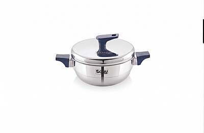 Sonu Tiros Triply Stainless Steel Multi-Kadai| Idli Maker, Dhokla Steamer, Steaming Plates