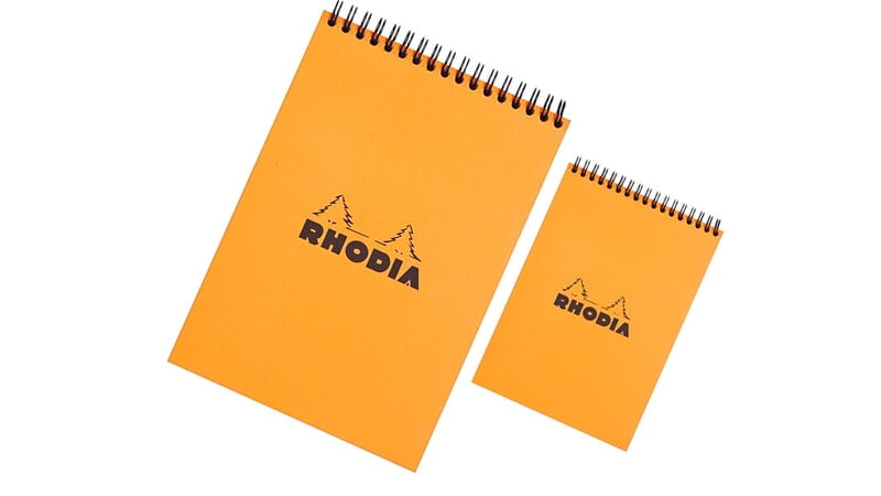 RHODIA WIREBOUND PAD (TOPBOUND)-ORANGE