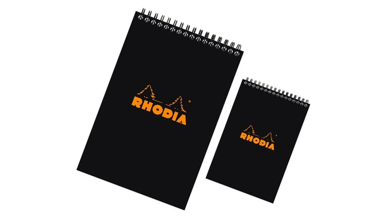 RHODIA WIREBOUND PAD (TOPBOUND)-BLACK