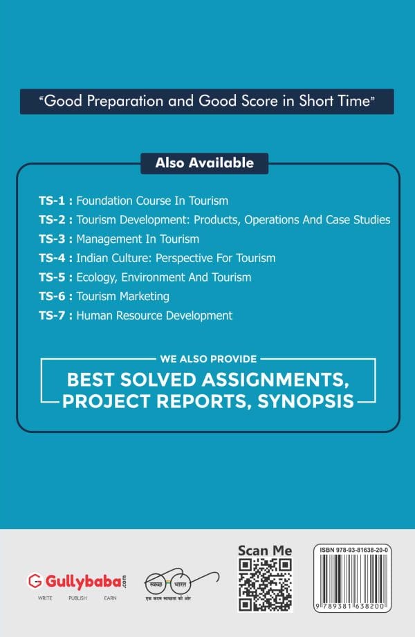 IGNOU TS-01 - Foundation Course in Tourism, Latest Help Book Edition IGNOU TS-01 - Foundation Course in Tourism, Latest Help Book Edition