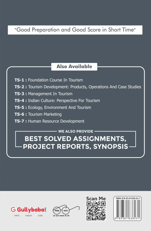 IGNOU TS-02 - Tourism Development: Products, Operations and Case Studies, Latest Help Book Edition IGNOU TS-02 - Tourism Development: Products, Operations and Case Studies, Latest Help Book Edition