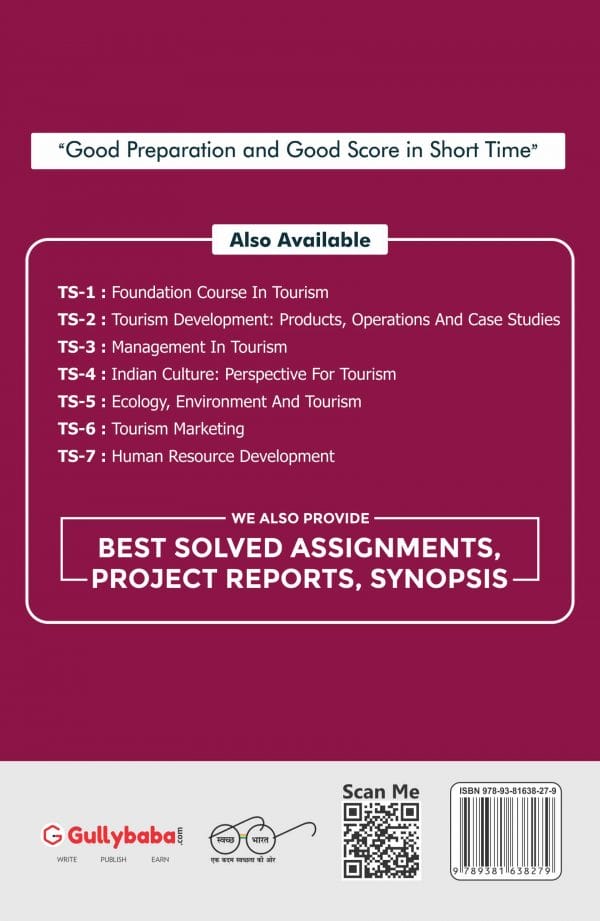 IGNOU TS-03 - Management in Tourism, Latest Help Book Edition
