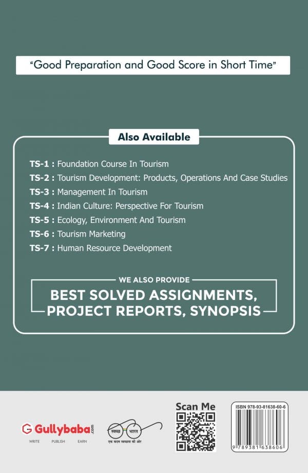 IGNOU TS-04 - Indian Culture: Perspective for Tourism, Latest Help Book Edition