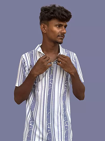 PRINTED TSHIRT PURPLE