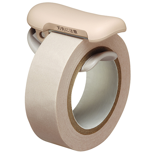 Kokuyo Tape Cutter Karucut Clip for 10-15mm Width Pastel Brown