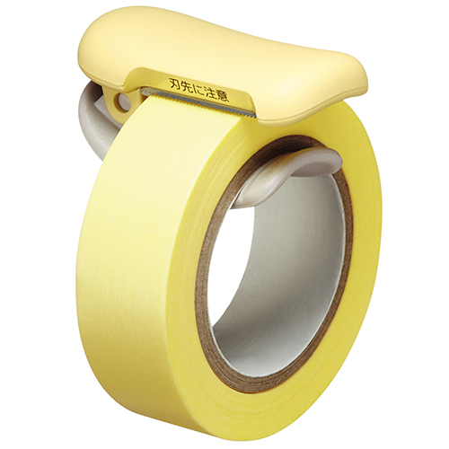 Kokuyo Tape Cutter Karucut Clip for 10-15mm Width Pastel Yellow