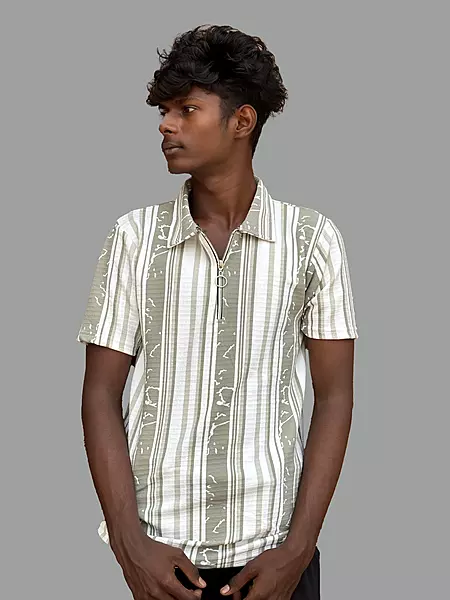 PRINTED TSHIRT PASTEL GREEN