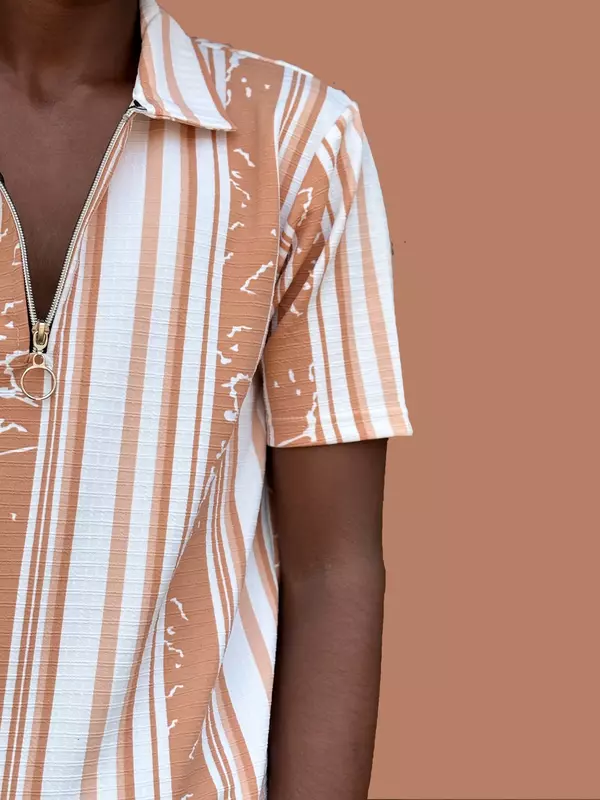 PRINTED TSHIRT ORANGE