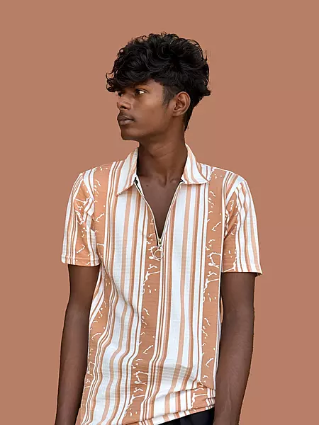 PRINTED TSHIRT ORANGE