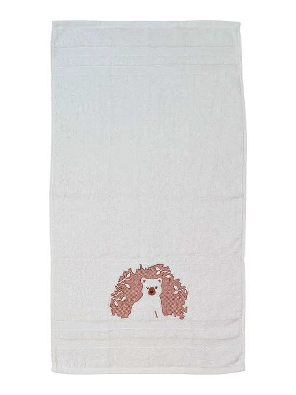 Sheep and Bear Embroidered Hand Towel Set of 2