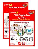 T Shirt Transfer Inkjet Photo Paper for Light Fabrics A4/10 Sheets 2 PACKETS OF 5 SHEETS T Shirt Transfer Inkjet Photo Paper for Light Fabrics A4/10 Sheets 2 PACKETS OF 5 SHEETS