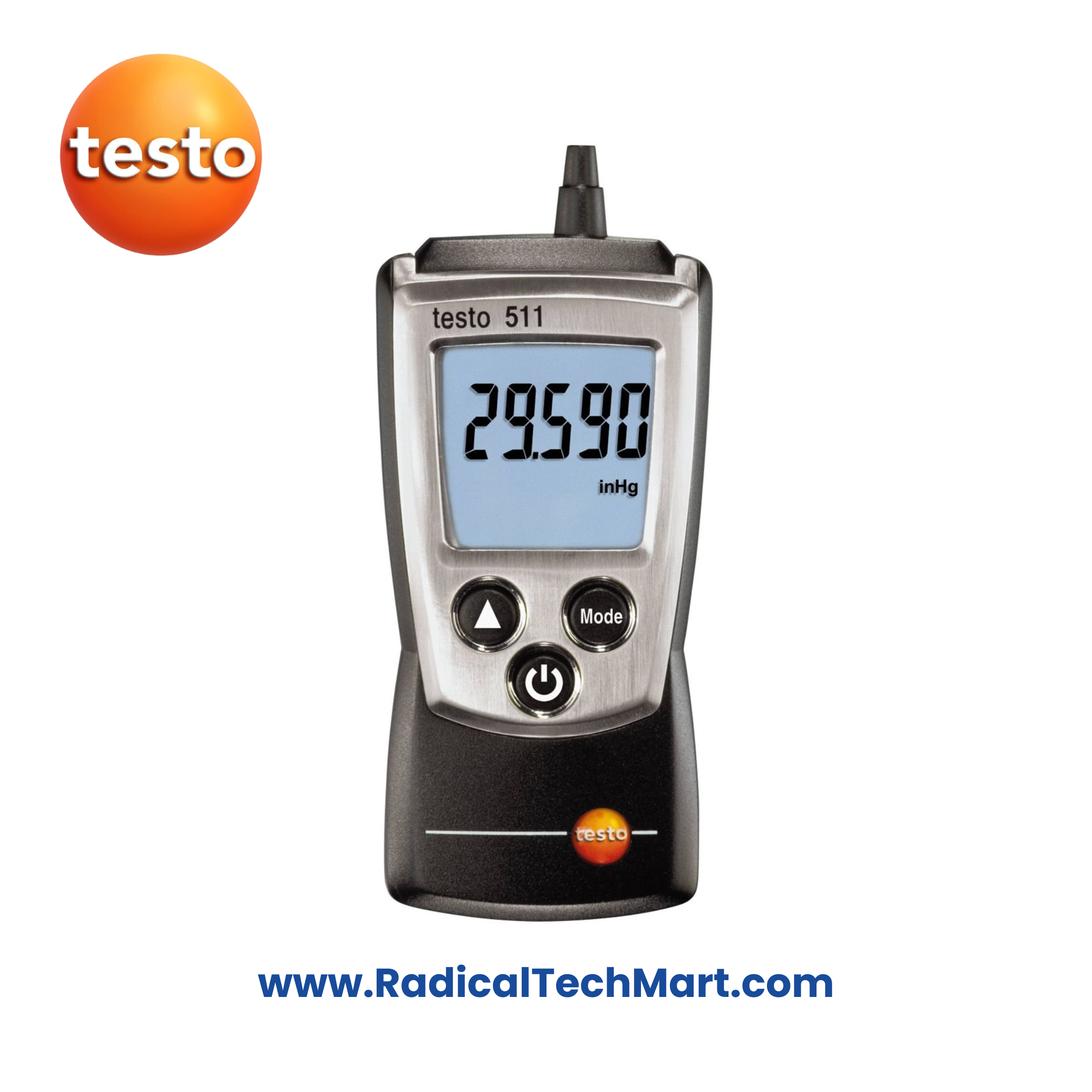 Testo 511 Absolute Pressure Meter with LCD display for industrial pressure measurements