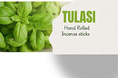ஊதுவத்தி-HAND ROLLED INCENSE STICKS-TULASI