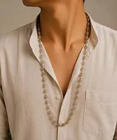 Pure Silver-Tied Tulasi Mala for Ayyappan Devotees