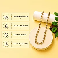 Pure Silver-Tied Tulasi Mala for Ayyappan Devotees