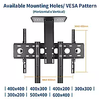 TV Cart Stand 32-70 Inch (81.28-177.8)cm with Shelf Holds ,Adjustable Trolley with Wheels
