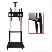 Interactive Panel Stand Full Motion Swivel Floor Stand TV Trolley with Brackets for 32" inch (81.28cm) to 70" (177.8cm) LED, LCD, Plasma