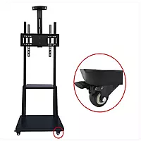 Interactive Panel Stand Full Motion Swivel Floor Stand TV Trolley with Brackets for 32" inch (81.28cm) to 70" (177.8cm) LED, LCD, Plasma