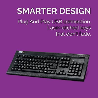 Keyboard TVS Gold Prime Black Wired USB Keyboard(VBOFRA053353)