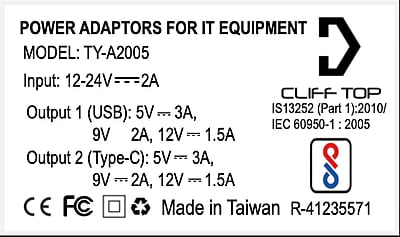 Cliff Top DIN (HELLA) TO 36W PD USB-C + QC 3.0 (Straight) Cliff Top DIN (HELLA) TO 36W PD USB-C + QC 3.0 (Straight)