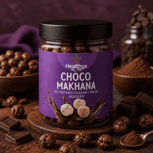 Choco Makhana | Healthyx Zone