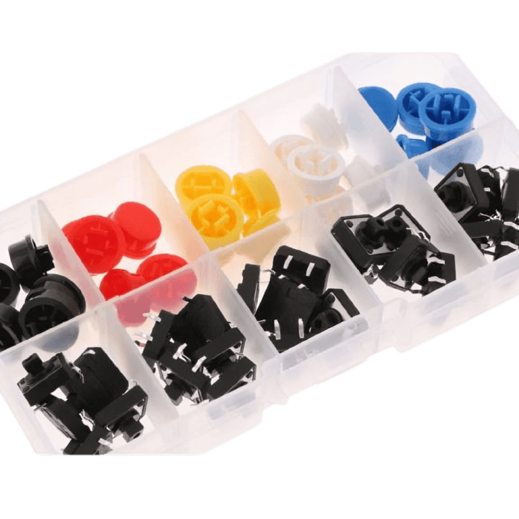 Tactile Push Button Switch Assorted Kit - 25 Pieces pack