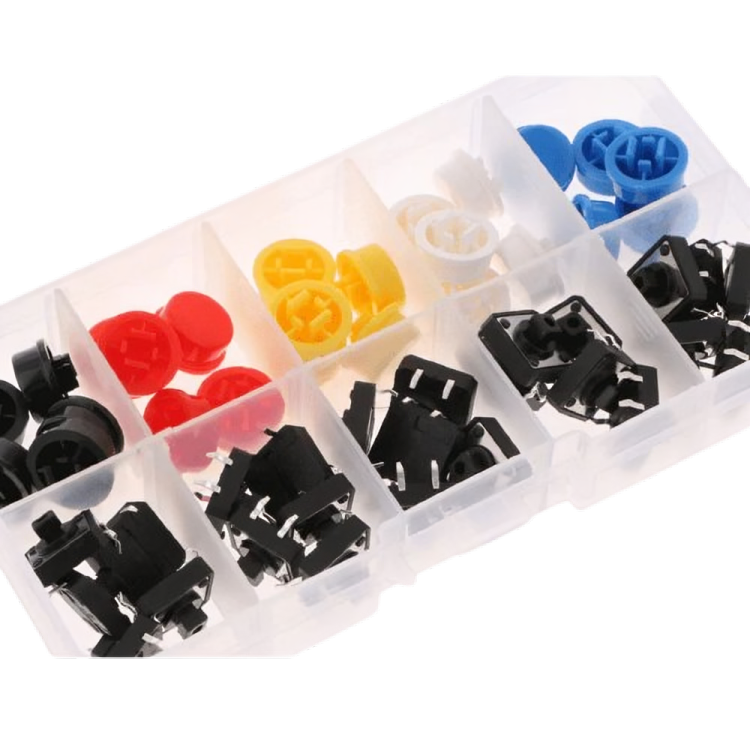 Tactile Push Button Switch Assorted Kit - 25 Pieces pack
