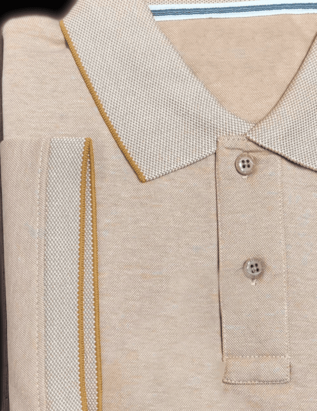 Tan Self Design Tshirt