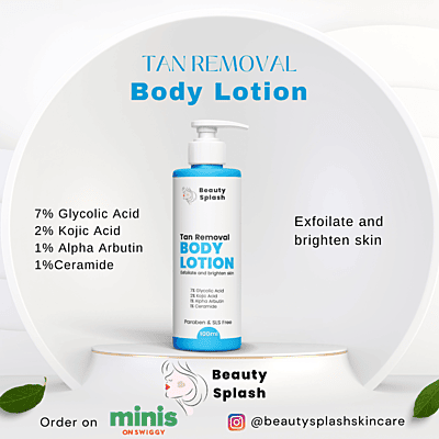 Glow Again: Tan Removal Body Lotion for Brightening, Pigmentation Reduction & Even Skin Tone | 100g