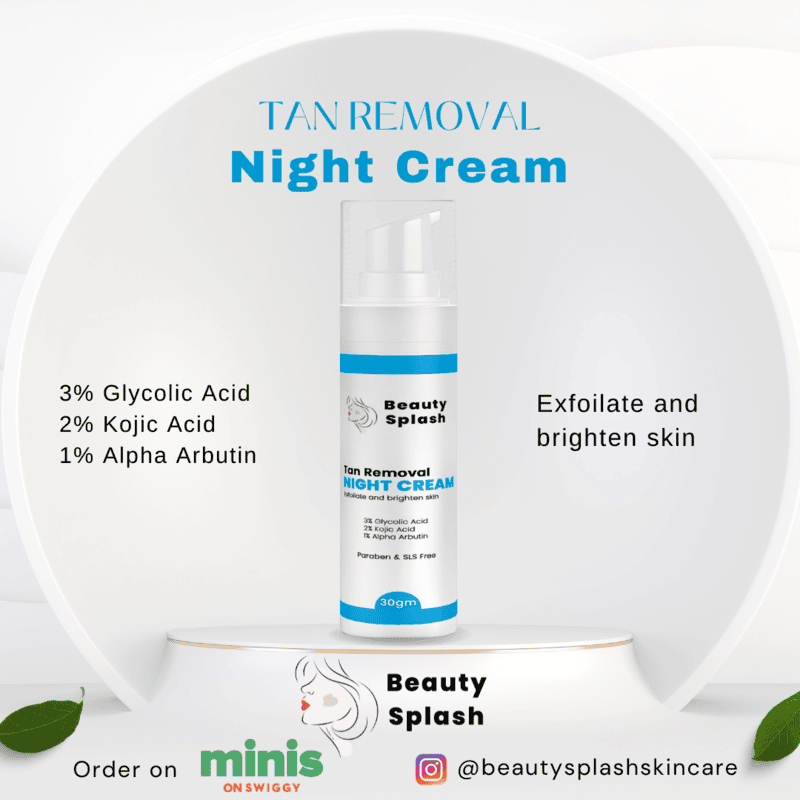 Overnight Glow: Tan Removal Night Cream to Exfoliate & Brighten Skin While You Sleep