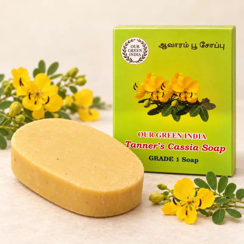 Our Green India Tanner's Cassia Soap